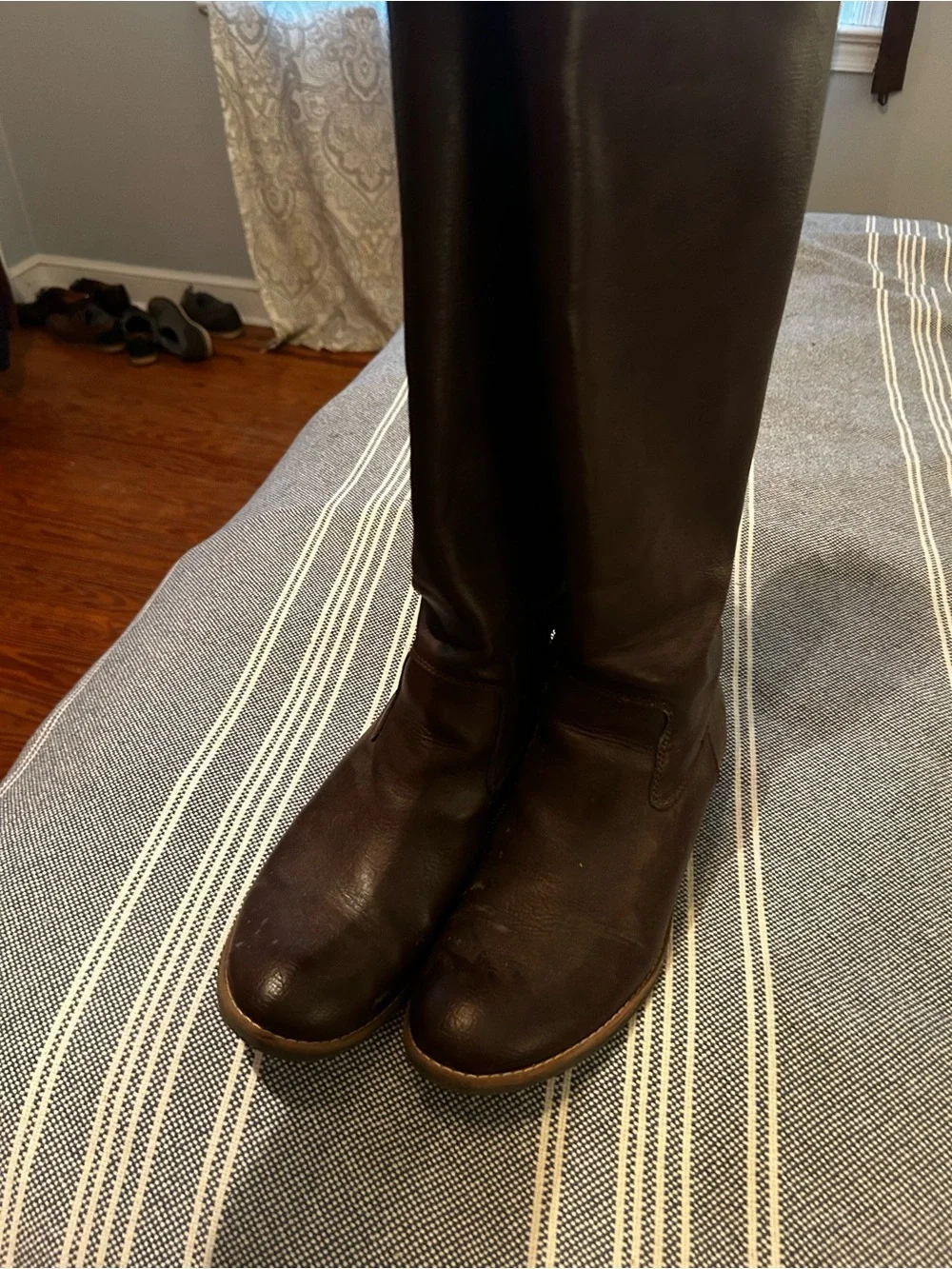 Kohl's Dark Brown Over-the-Knee Lace-Back Riding Boots